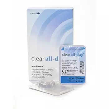 Линзы контактные ClearLab Clear All-Day (8.6/-1,00) 6шт