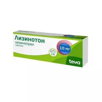 Лизинотон таблетки 10мг 28шт