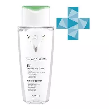 Лосьон мицеллярный для снятия макияжа 3в1 Normaderm Vichy/Виши 200мл