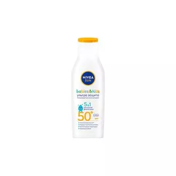 Лосьон солнцезащитный ультра защита для детей SPF50+ Kids Sun Nivea/Нивея фл. 200мл (85856)