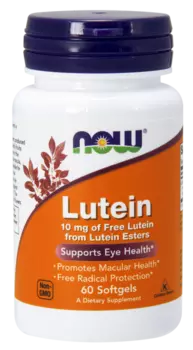 Лютеин эстерс Now/Нау капсулы 10мг 60шт