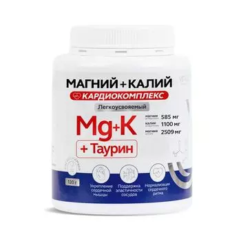 Магний+Калий Кардиокомплекс Vitauct/Витаукт порошок для приг. раствора для приема вн. банка 130г