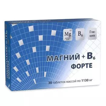 Магний+В6 Форте таблетки 1130мг 30шт