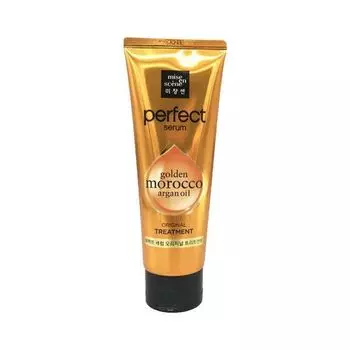 Маска д/поврежденных волос Perfect serum treatment pack golden morocco argan oil Mise En Scene 180мл