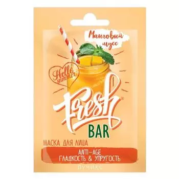 Маска для лица манговый мусс Акулья Сила FreshBar/ФрешБар саше 12мл