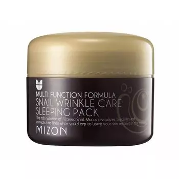 Маска для лица ночная c муцином улитки MIZON 80мл