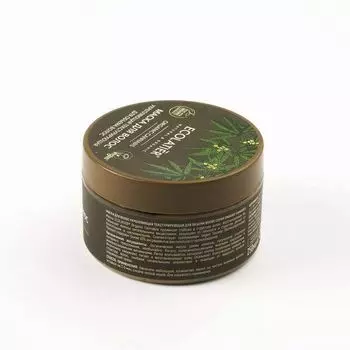 Маска для волос укрепляющая текстурирующая для объема волос Organic Cannabis, Ecolatier Green 250мл