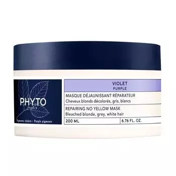 Маска против желтизны волос Violet Phyto/Фито банка 200мл