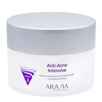 Маска-уход для проблемной и жирной кожи Anti-Acne Intensive Aravia Professional/ Аравия 150мл