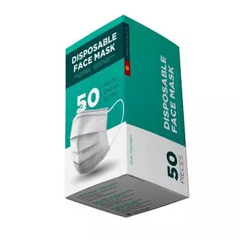 Маска защитная одноразовая 50 шт.