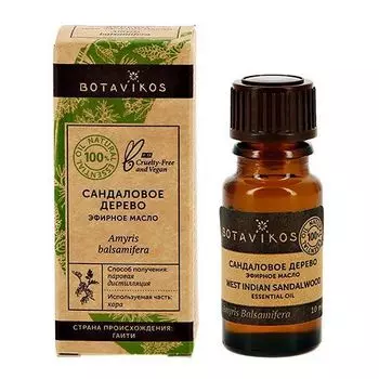 Масло эфирное сандаловое дерево 100% вotavikos 10 мл