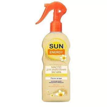 Масло для закрепления загара с эффектом сияния Увлажняющее Sun Energy 200мл
