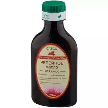 Масло Oleos (Олеос) репейное с экстрактом красного перца 100 мл