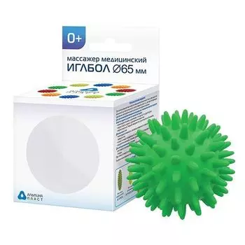 Массажер медицинский цвет зеленый d-65мм Иглбол
