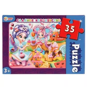 Макси-пазлы Сладкое королевство УМка 35 деталей