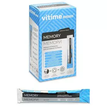 Мемори яблоко-ваниль ViTime/ВиТайм Aquastick жидкость для приема внутрь стик 10мл 15шт