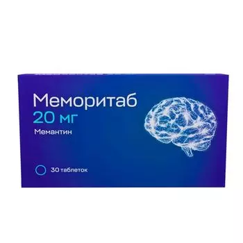Меморитаб таблетки диспергируемые 20мг 30шт