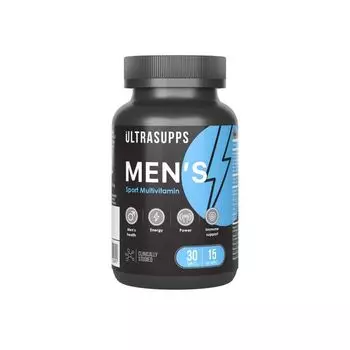 Менс Спорт мультивитамин UltraSupps/Ультрасаппс таблетки 1404,5мг 30шт