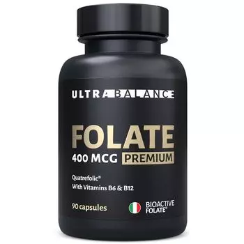 Метилфолат Premium UltraBalance/УльтраБаланс капсулы 400мг 90шт