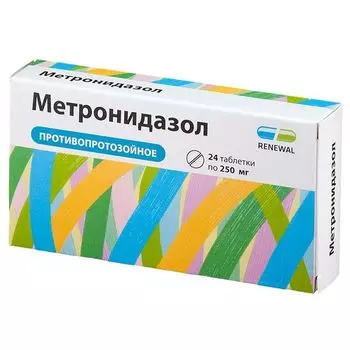 Метронидазол таблетки 250мг 24шт