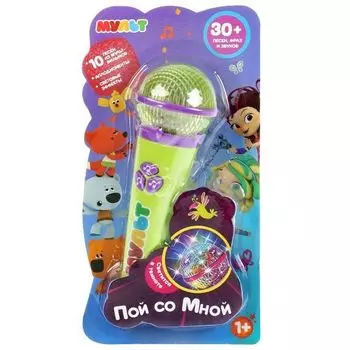 Микрофон 10 песен из м/ф, апплодисменты, световые эффекты Мульт УМка