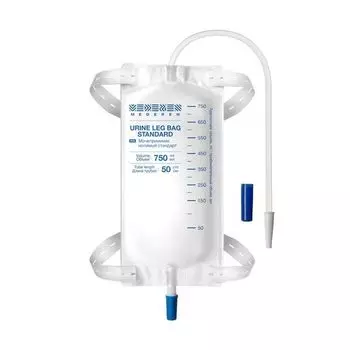 Мочеприемник носимый mederen стандарт 750мл трубка 50см