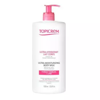 Молочко для сухой и чувствительной кожи тела младенцев и взрослых ультра-увлажняющее Topicrem/Топикрем фл. 1л