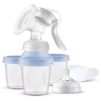 Молокоотсос ручной с контейнерами Philips Avent (SCF430/13)