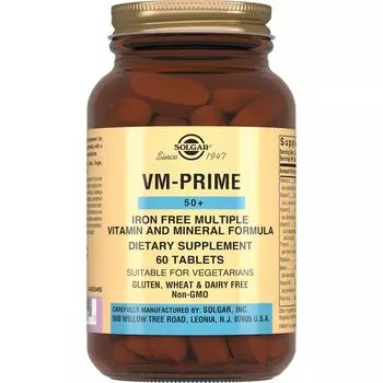 Мультивитаминный и минеральный VM-Prime 50+ Solgar/Солгар таблетки 1184,5мг 60шт