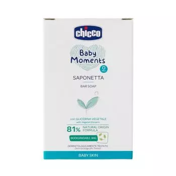 Мыло для детей с 0+ Baby moments Chicco/Чикко 100г