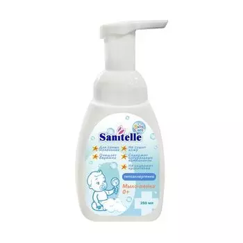 Мыло-пенка детское с экстрактом корня мыльнянки 0+ Sanitelle/Санитель 250мл