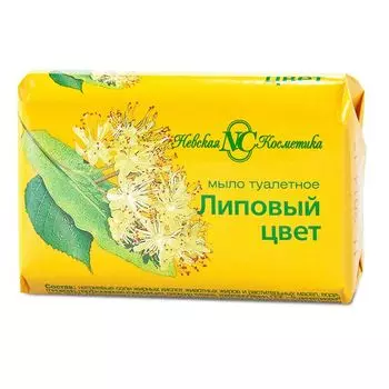 Мыло туалетное липовый цвет Невская Косметика 90г