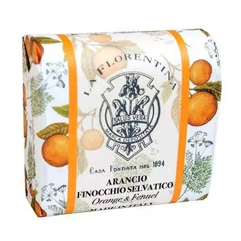 Мыло твердое туалетное апельсин и дикий фенхель La Florentina/Ла флорентина 106г
