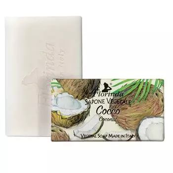 Мыло туалетное твердое кокос Флоринда 100г