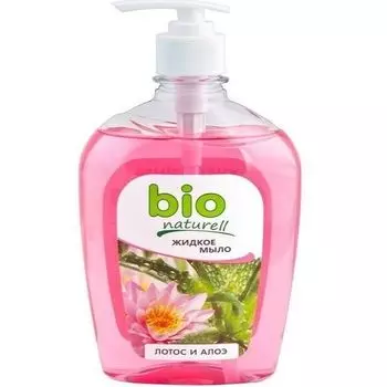 Мыло жидкое с дозатором Лотос и Алоэ Bio Naturell 500мл