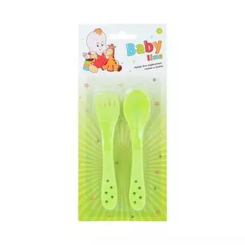 Набор для кормления Babyline/Бэбилайн: Ложка+Вилка (BD15040)