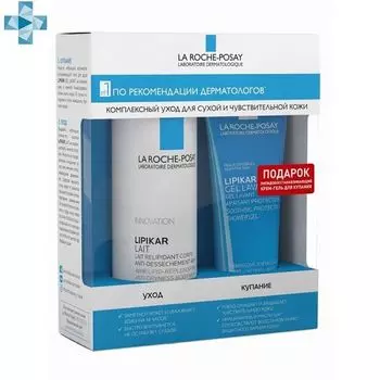 Набор La Roche Posay/Ля рош позе: Молочко для очень сухой кожи Lipikar 400мл+Гель для душа успокаивающий Lavant 100мл (VRU09936)