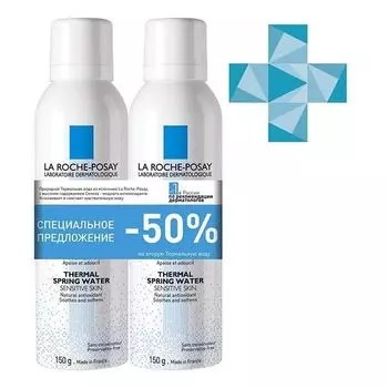 Вода термальная скидка -50% на второй La Roche Posay/Ля рош позе 150мл 2шт (VRU10272)