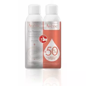 Вода термальная скидка -50% на второй Avene/Авен 150мл 2шт
