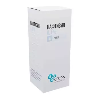 Нафтизин капли назальные 0,1% 20мл