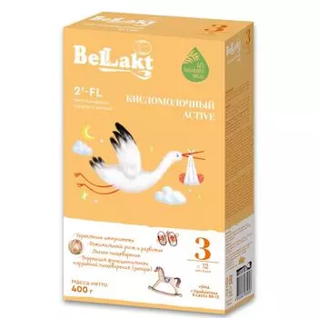 Напиток кисломолочный Active 3 Беллакт 400г