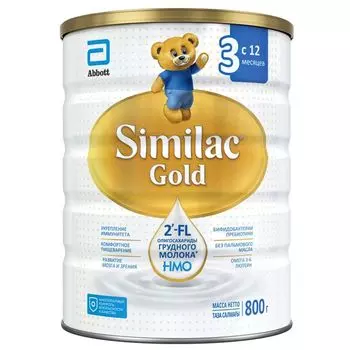 Напиток сухой молочный детское молочко для детей от 12 мес. Gold 3 Similac/Симилак банка 800г
