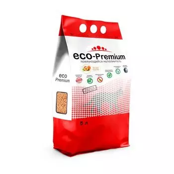 Наполнитель древесный персик ECO-Premium 1,9кг 5л