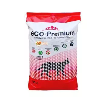 Наполнитель древесный персик ECO-Premium 20,2кг 55л