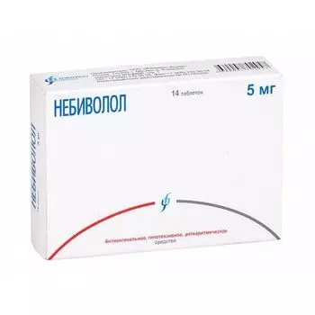 Небиволол таблетки 5мг 14шт