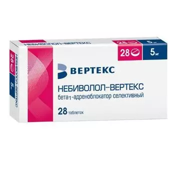 Небиволол-Вертекс таблетки 5мг 28шт