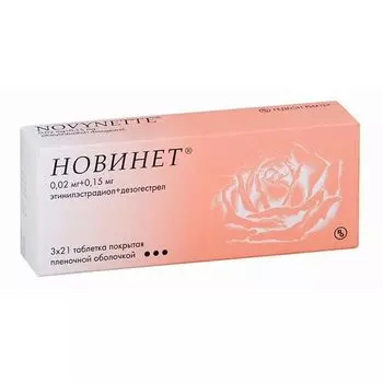 Новинет таблетки п/о плен. 63шт