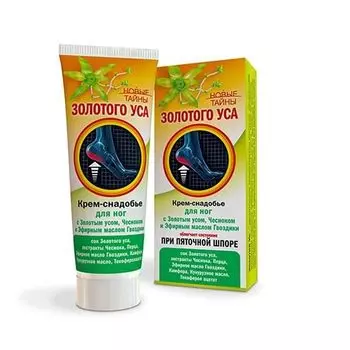 Крем-снадобье при пяточной шпоре Новые тайны Золотого уса 75мл