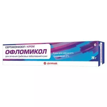Офломикол крем д/нар. прим. 2% туба 20 г