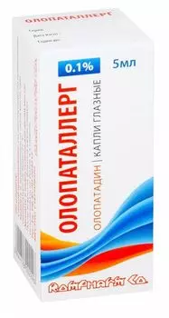 Олопаталлерг капли глазные 0,1% 5мл
